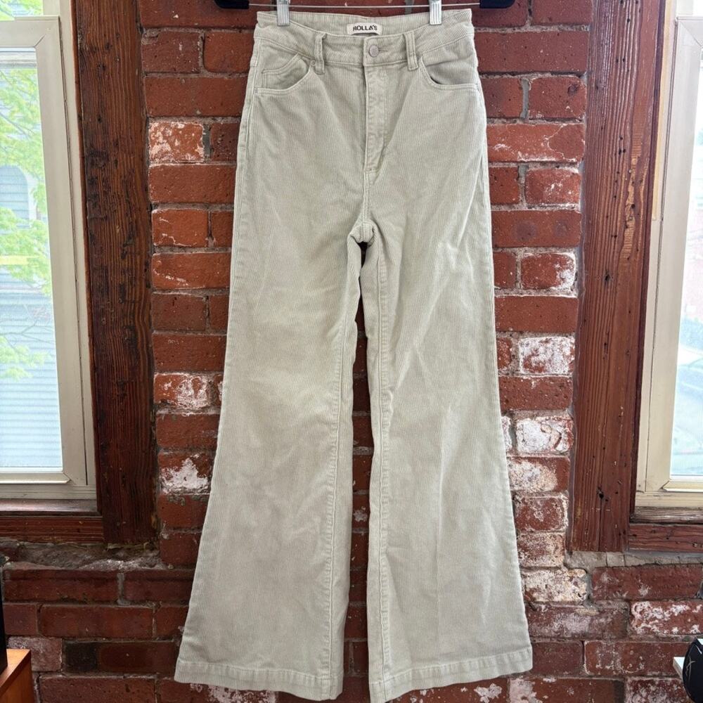 Rolla's Eastcoast Corduroy Flares Seafoam Green Sz 27